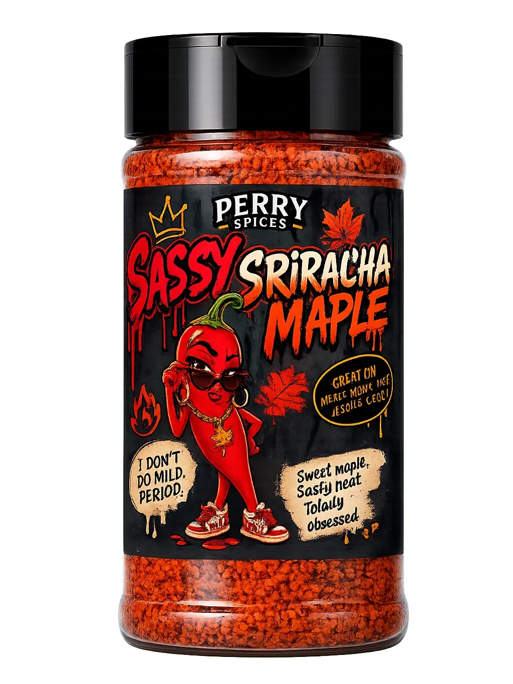 Sassy Sriracha Maple All-Natural Seasoning | Sweet & Spicy Blend | 4.8 oz