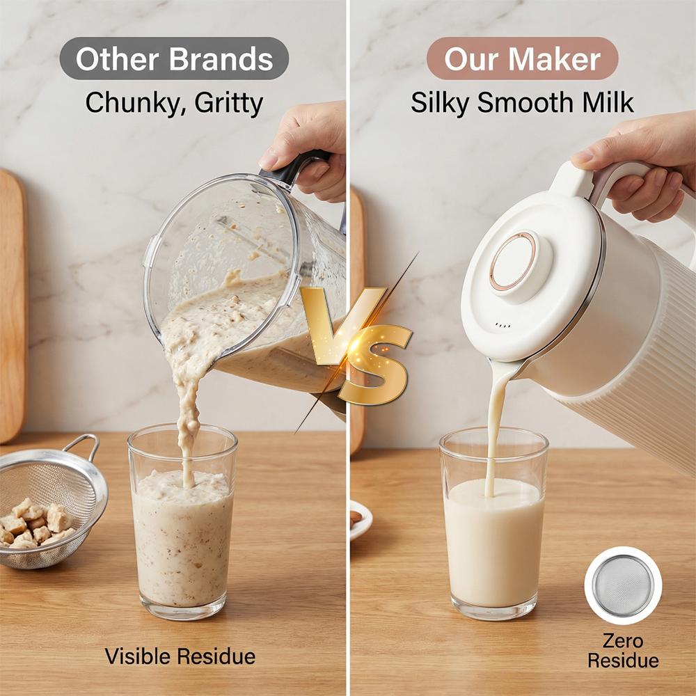 Multifunctional Juicer Blender - High Speed Stainless Steel Household Juicer Machine, Automatic Nut Milk Oat Soybean Maker with Timer & Keep-Warm, White Home Kitchen Appliance, Valentine’s Day Gift, High Speed Blender, Household Blender fathersdaygiftidea