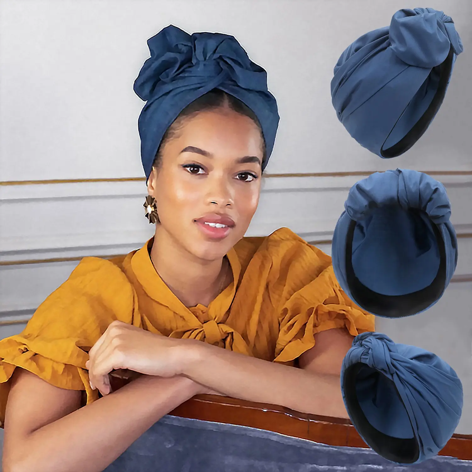 Women’s cross hat turban headband plain color turban casual trendy beanie breathable French retro design fashionable accessories for daily use poncho Silk Feeling Bandana Seamless Bandanas Shawl Wrap