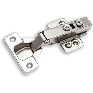 2-Pack Full Overlay Frameless Soft-Close European Hinges, 110?  Adjustable, Clip- Concealed Kitchen Cabinet Door Hinges with Screws - Ideal for Modern Cabinets