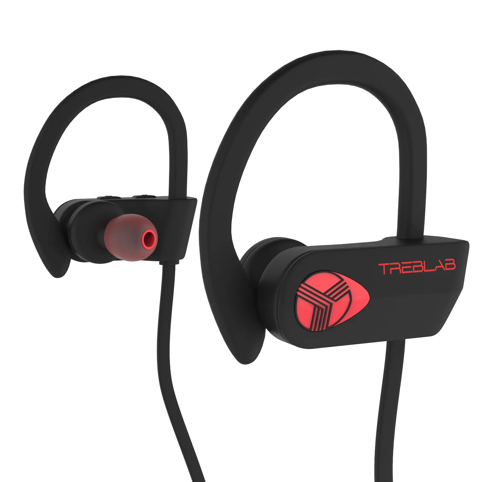 TREBLAB XR500 - Chargeable Bluetooth Earbuds with Expandable Silicone Cable - Audio Charging Headphone Wireless Device
