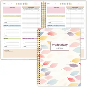 Planner for WomenDaily Productivity Planner with Task Management Organizer for Neurodivergent Adult,Teens , Self-Cares, Daily Schedule,To-Do List,Brain Dump, Journal to Stay Organized and Focused (Colorful Leaves)