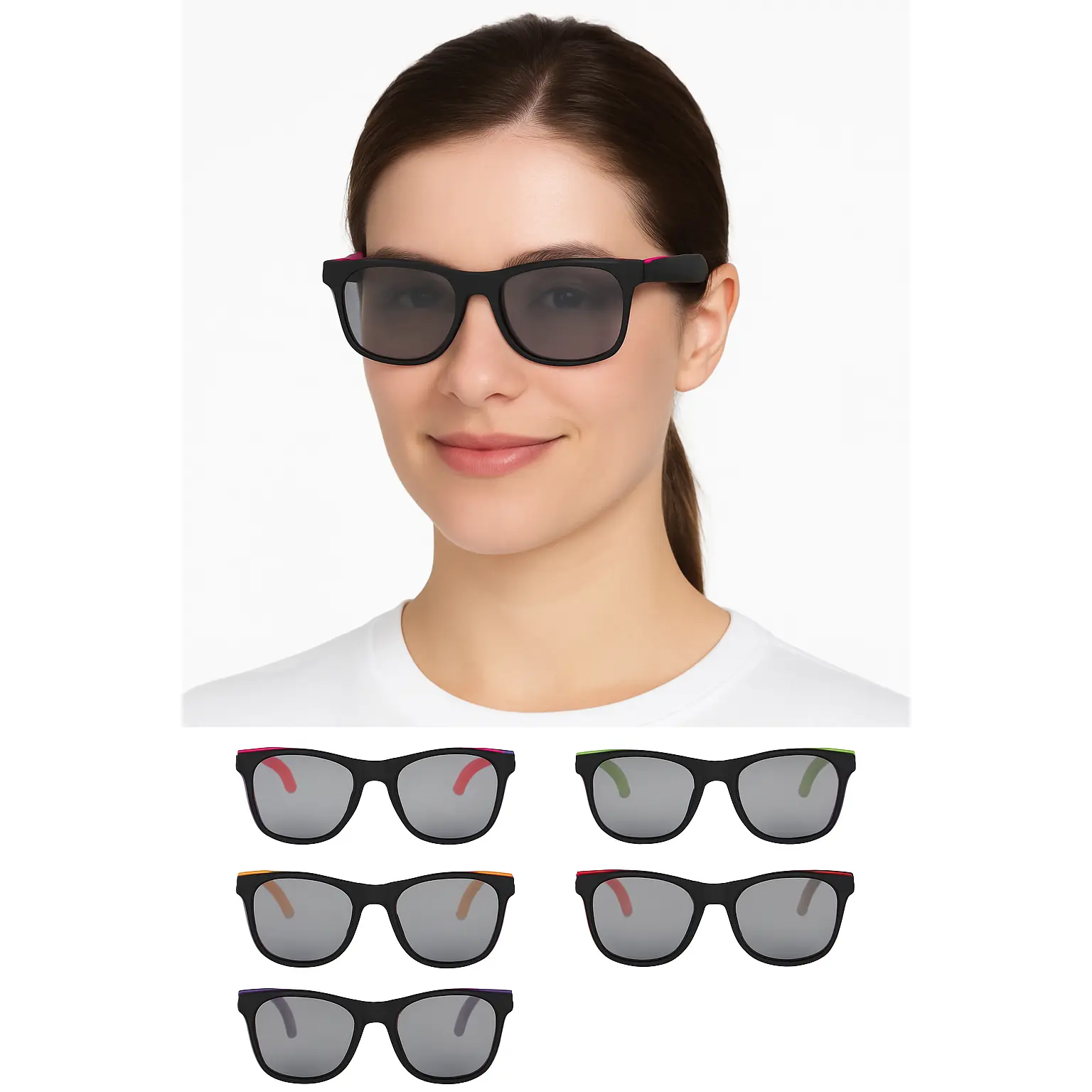 Retro 80s Neon Party Sunglasses - 10 Pack