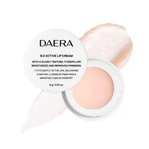 Daera B.E Active Lip Cream 6g, Hydrating, Moisturizing and Plumping Korean Overnight Sleeping Mask for Dry Lips, Glossy Finish, Natural Ingredients, Non-Irritating, Gentle for Sensitive Skin