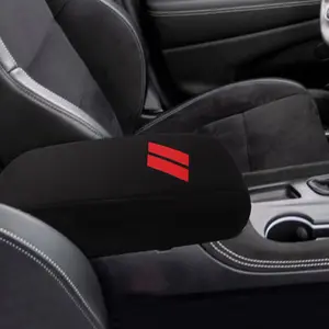 INTGET Car Center Console Armrest Cover for 2025 Dodge Durango Accessories 2021-2022 2023 2024 Leather Arm Rest Box Lid Cover Seat Protector (2021-2025, Neoprene)
