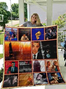 Robbie Williams 3D Fleece Sherpa Blanket, Gift For Fans, Velveteen Plush Blanket, Birthday Ideas Gifts, Halloween Christmas Gift For Fans, Home Bedroom Decor