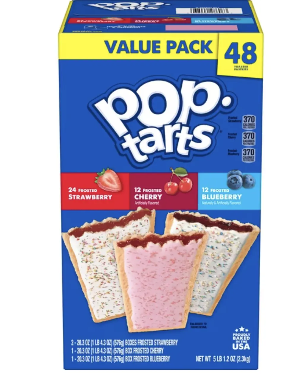Pop-Tarts Toaster Pastries, Variety Pack, 48 ct.