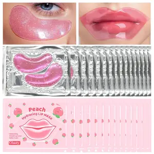 30-Pair Lip & Eye Mask Set (15 Lip + 15 Eye)– Hydrating & Moisturizing Anti-Aging Care for Dark Circles, Fine Lines & Puffy Eyes | Spa-Quality Skincare Gift Set for Home or Special Occasions