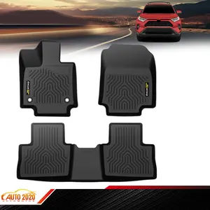 TPE Floor Mats Fit for 2019-2024 Toyota RAV4 (Include Hybrid)Front & Rear,All Weather 3D TPE Floor Mats Liners,Waterproof Non-slip Durable Floor Mats Upgraded Version 3PCS