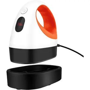 Mini Heat Press, Heat Transfer Machine, Constant Temp Control, Insulated Safety Base, Fits for Crafts, T-Shirt, Hat, Cap, Pillows (White Orange)