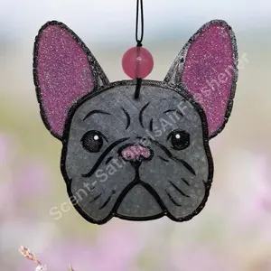 French Bulldog Car Air Freshener Freshie | Strong Long Lasting Scent | Handmade Car Decor | Dog Lover Gift