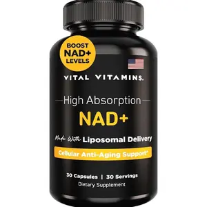 Vital Vitamins NAD Supplement - NAD+ (Nicotinamide Adenine Dinucleotide) for Men & Women - Made with Liposomal Delivery - Cellular Anti-Aging Support, Energy, Focus - 30-Day Supply
