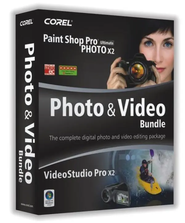 USED Book - Corel Paint Shop Pro Photo X2 Ultimate & VideoStudio Pro X2 Bundle OLD VERSION