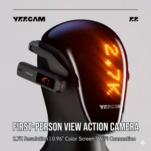 Head-mounted first-person view outdoor action camera for recording sports, cycling, climbing, fishing, and travel; includes a 32GB memory card, WiFi direct transfer to smartphone, and 2K resolution recording，Mini Vlog Camera，Amazon Must Haves