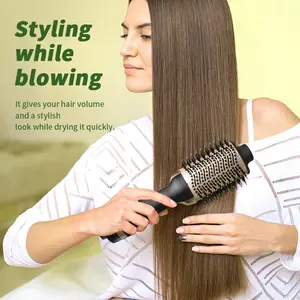 3-in-1 multifunctional curling iron, hot air comb, hair styling straightening comb, curling and straightening blow-dryer comb