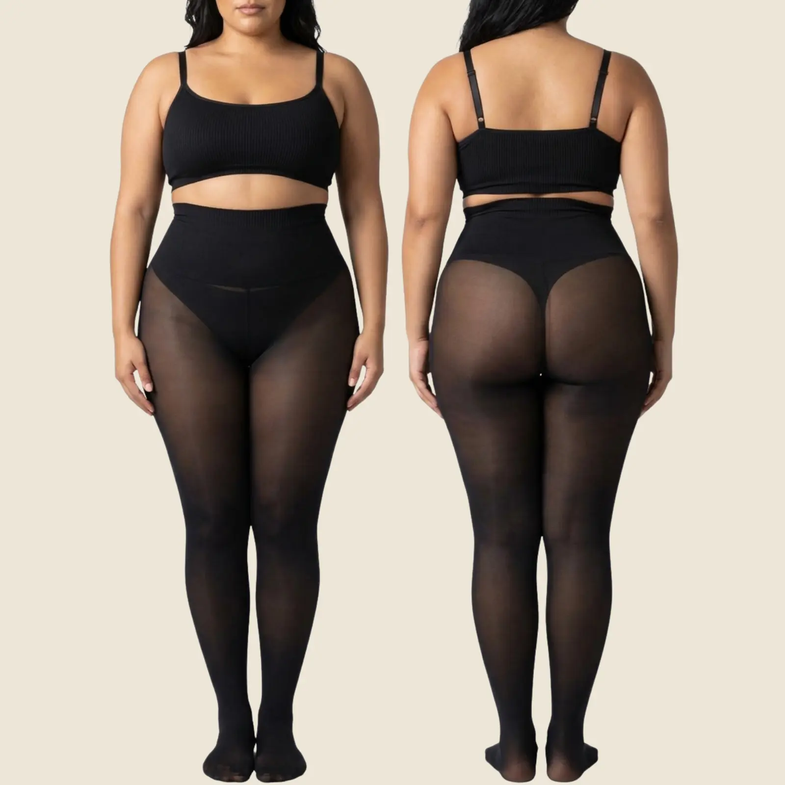 Sculpt Touch MAGIC LEGGINGS! Waist Snatching Band & 1-Seam Design Fleece Lined Warm Compression Bottom for Winter Women's Aesthetic Essential