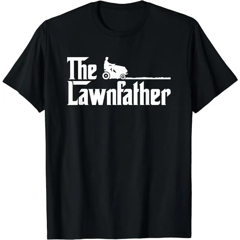 Retro Funny Graphic T-shirt for Men and Women, The Lawnfather Shortsleeve Casual Tee, Novelty Birthday Gift Idea, Personalized