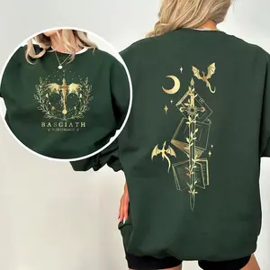 Basgiath War College 2-Sided Sweatshirt, Fourth Wing Shirt, Dragon Rider Shirt, Bookish Sweatshirt, Basgiath Crewneck Sweater, Gift for Book Lover