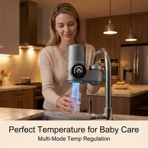 Real-time digital display faucet water purifier for home kitchens, tap water filter with dual output filtration