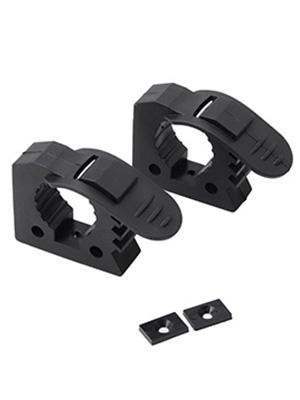Quick Release Rubber Clamp Mount Kit 1-1/5"~1-1/2" in Diameter, RV Van Trucks UTV Car Accessories Tool Organizer Parts, 2 Pcs