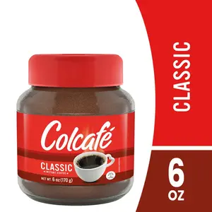 Colcafe - Smooth Instant Coffee 170 g - Instant Beverage with No Artificial Ingredients