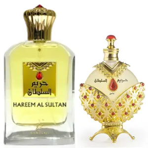 HAREEM ALSULTAN GOLD PERFUME (70ml) & HAREEM AL SULTAN GOLD OIL (35ml) Bundel by khadlaj