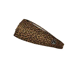 RAVEbandz The Pro - Wide Stretch Headband (Leopard)
