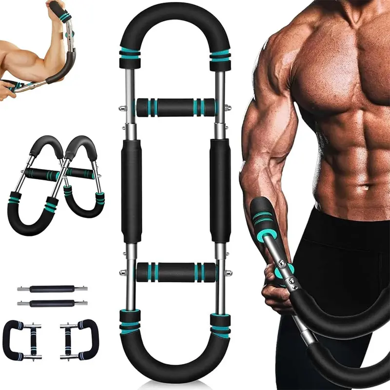 Arm Trainer Chest workout Strengthen Chest and Arm Muscles Men's Fitness Trainer Detachable Portable Spring Resistance Home Fitness Equipment Outdoorfun,Gym Accessories, Father's Day Gift