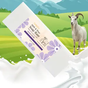 TinMeZor 5.2LB Goat Milk Soap Base DIY Handmade Melt and Pour Soap for Crafting Vegan Easy to Cut Natural Ingredients