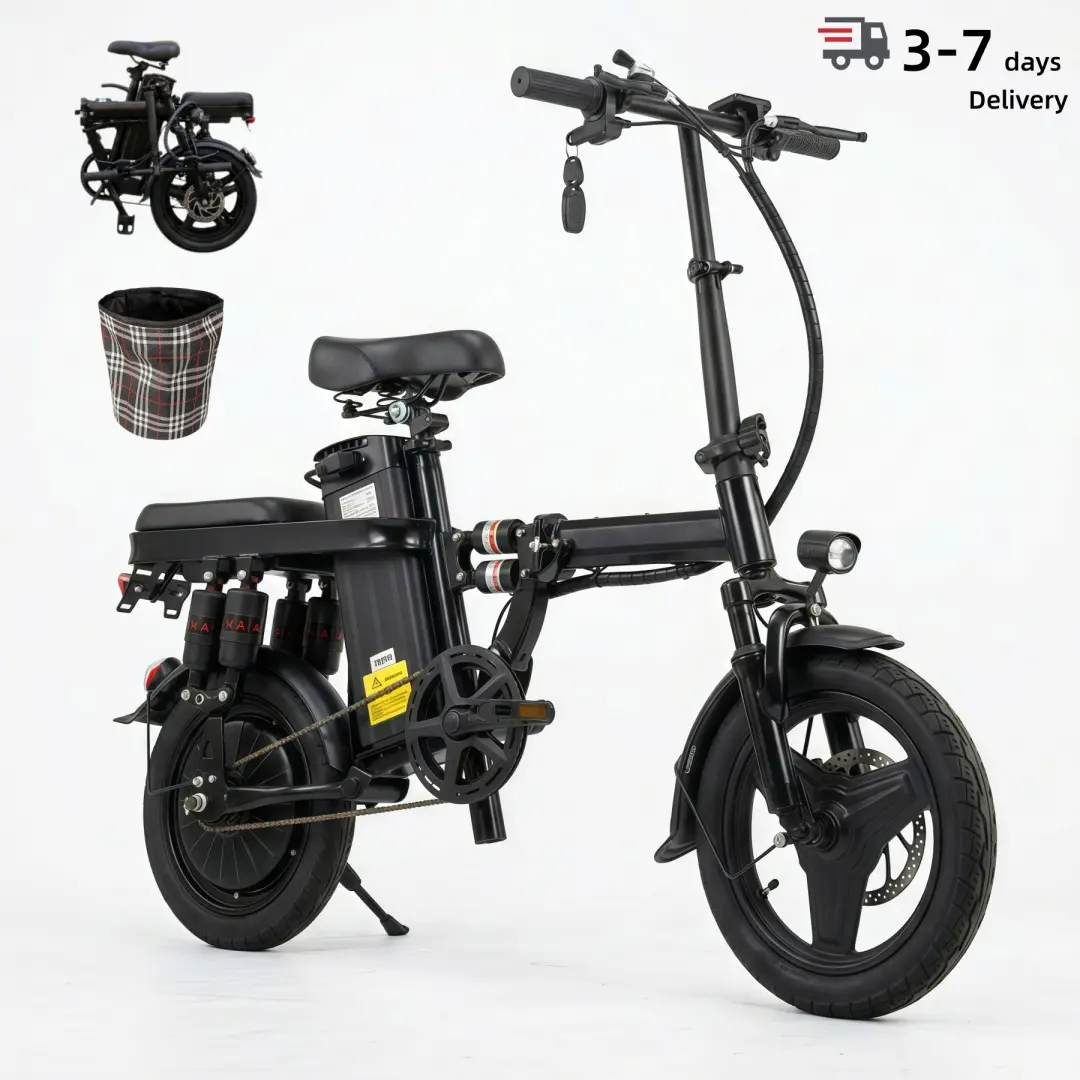 Folding Electric Commuter Ebike for Youth - 800W, 20 MPH, 48V 15Ah Removable Battery, 30 mi Range, Dual Suspension, Disc Brakes, Compact Apartment-Friendly Urban Daily Car Alternative, Ebikes long-lasting e-bike