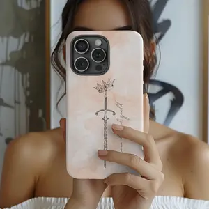 Throne of glass aesthetic phone case, You do not yield tough phone case, Literary gift for readers, Book lovers phone cover, Queen Aelin