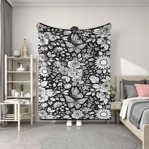 Creative Fleece Throw Soft Cozy Blanket DIY Art Kit, Perfect Holiday Gift for Kids & Adults, Soft Comfortable Warm, Ideal for Home Decor