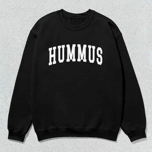 Hummus Sweatshirt Collegiate Crewneck Sweater Unisex