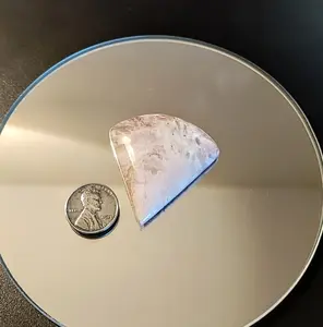 Polished 45x42mm 73ct Handcrafted Lavender Porcelain Jasper - A Cooper Stonecrafts Original Piece