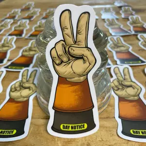 Lineman Sticker | Today’s Notice | Hard Hat & Tool Box Stickers | Blue Collar Linemen | Bucket Truck Stickers | High Voltage Thrift