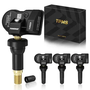TPMS 433Mhz Pre-Programmed Tire Pressure Sensor,with:RAM 1500(2010-2013)Jeep Wrangler(2013-2021)|Grand Cherokee(2010-2015)Dodge Grand Caravan(11-22) Charger(09-21) OE#56029398AB(Set of 4)