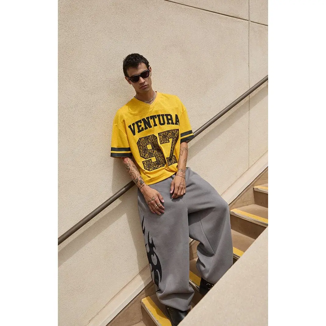 Pacsun Men's Lace Ventura Cropped Football Jersey