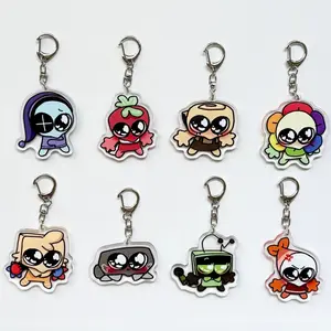 Dandy's World Acrylic Keychain, Dandys World Double Side, Brightney, Gigi, Glisten, Flutter, Poppy, Shrimpo, Connie, Dandys World Gift