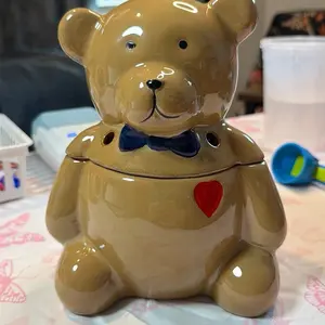 Pink Zebra Simmer Bear Pot with no box