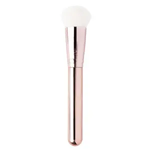 IBY Radiant Glow Contour Brush - Rose Gold Electroplated Bristles, Tightly Packed Bristles, Dome Shape for Easy Blending soft makeup