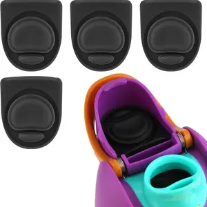 4-Pack Replacement Bottle Stopper, Compatible with 24oz and 32oz Water Bottles, Silicone Seal Rings, Silicone Lid, Fits 16/19/24/32/40oz Caps