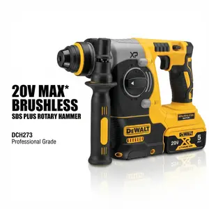 DEWALT DCH273 Cordless Brushless Motor High-Torque Rotary Drill - Variable Speed, Fast Drilling, High-Frequency Tool for Concrete, Steel, Wood