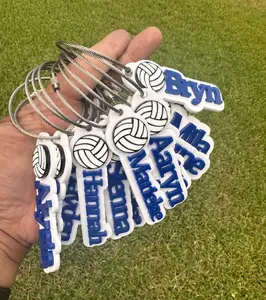 Bag Tags for Volleyball Personalize name color and customize for your favorite player!
