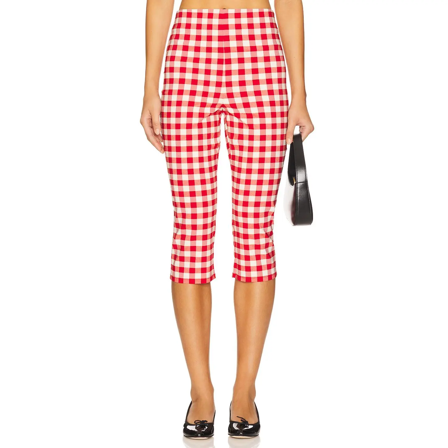 LPA Lizzie Capri in Red Gingham Print
