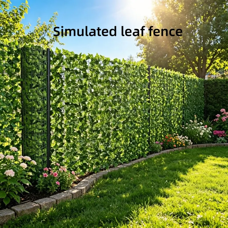 Artificial Ivy Privacy Fence Screen, 1m X 3m Adjustable Fake Hedge Decor, High-Density Leaves, Garden Patio Cover, Wedding Background Wall, Garden Fencing Panel, Garden Supplies