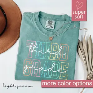 Comfort Colors Third Grade Teacher Shirt, 3rd Grade Teacher Shirt, 3rd Grade T-Shirt