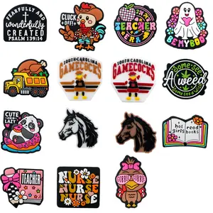 5pcs Silicone Focal Beads, Animal-Themed Characters in Various Styles, Suitable for DIY Beaded Pens, Necklaces, Bracelets, Bag Charms, Art Charms Etc Handmade Products