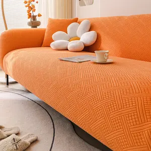 1count Wrap Sofa Cover, All-Season Use, Pet Anti-Slip, Cat Scratch Protection, Elastic Protective Cover, Home Kitchen Bedroom Office