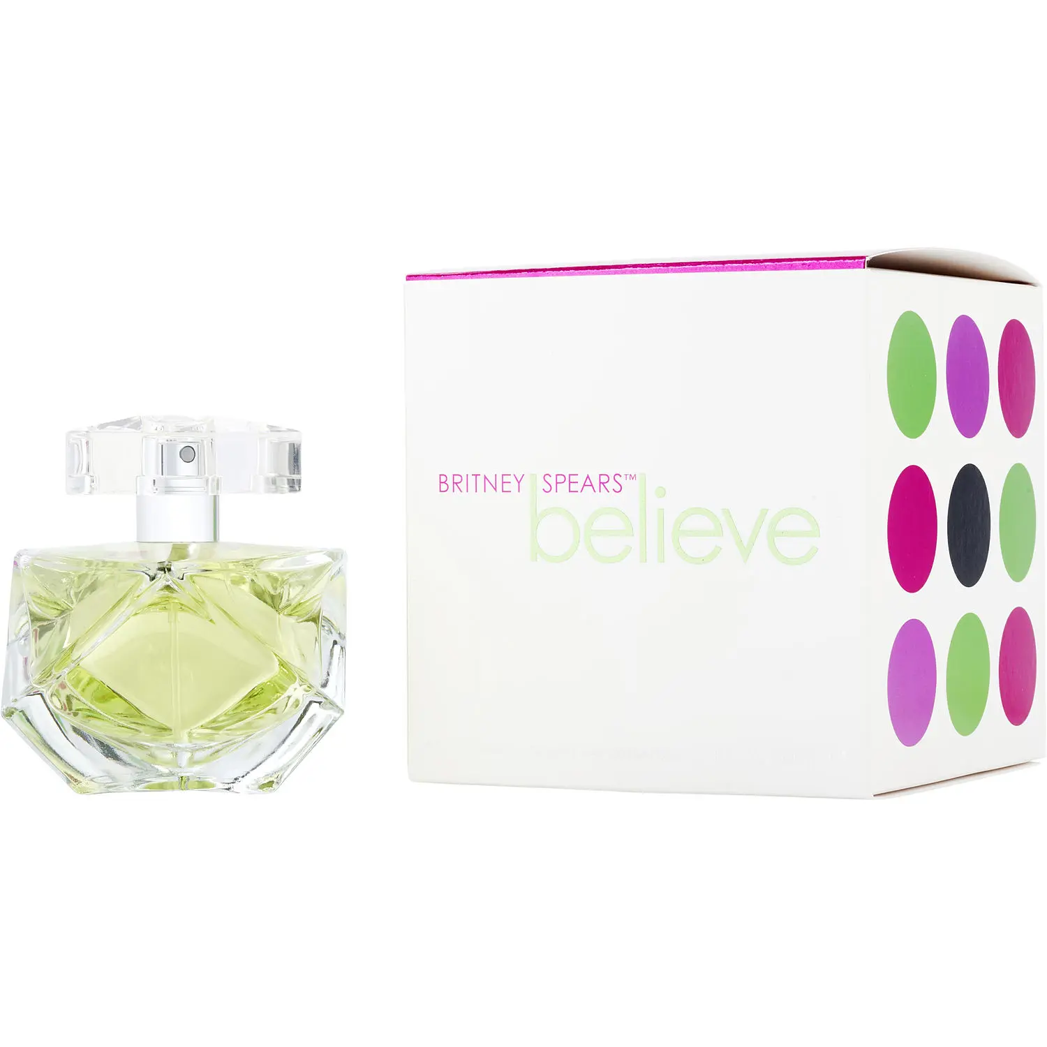 Britney Spears Believe Women's Eau De Parfum (EDP Fragrance) for Female Wear, Floral Honeysuckle, Fruity Sweet Floral Scent, Praline Base