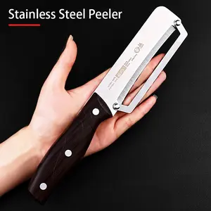 Stainless Steel Multifunctional Peeler with Sharp Blade — Sugarcane & Pineapple Peeler/Cutter, Suitable for Fruits and Vegetables, Durable One-Piece Design